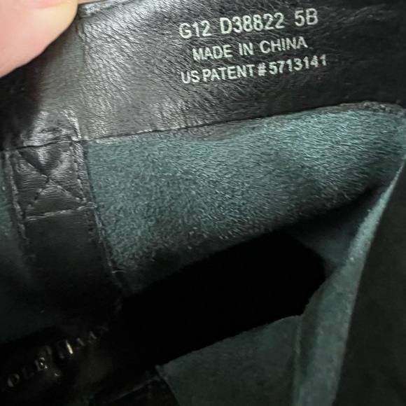 Cole Haan Alix Black Moto Leather Boots - Size 5 - Picture 8 of 10